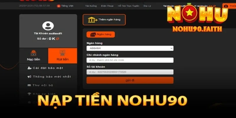 Nạp Tiền Nohu90
